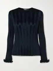 [SIMKHAI] SIMKHAI - Carys Shirred Satin Top - Black - US12 US 12 Black