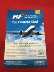 Horizon Hobby RealFlight Evolution RC Airplane Flight Simulator $20 Content Card
