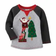 Mud Pie Christmas Boy Alpine Village Santa Tree Tees