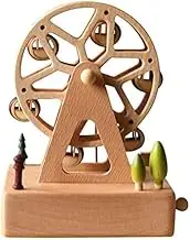 WOODYLANDS_CRAFTS: Ferris Wheel Woodylands Music Box Keepsake with tThe City of The Sky Tune | 11cm x 11cm x 15cm Tall