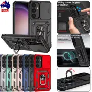 For Samsung S25 S24 S23 S22 S21 S20 FE Ultra Plus Case Magnetic Ring Stand Cover