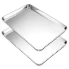 19.6 Inch Large Baking Sheet Set of 2, Stainless Steel Cookie Sheet, Baking P...
