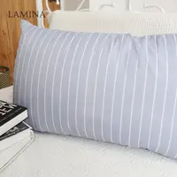 在飛比找momo購物網優惠-【LAMINA】風格條紋水洗枕-1入