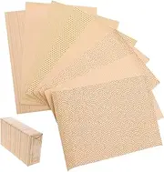 minkissy 8pcs Kraft Cardstock Wrapping Papers Vintage Book Style Thick Wrapping Paper for Birthday Diy Craft Decorative Cardstock Sheets