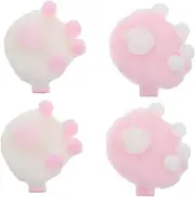 Totority 4pcs Hair Clip Girly Kitten Claw Clips for Hair Barrettes Hair Accessories Hair Barrettes Hair Accessories Hair Accessories Mini Claw Clips Fabric