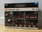 Set of 6 JASCO Enbrighten Landscapes LED Lanscape Lights 40ft