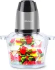Food Processor Blender Mixer Chopper Meat 2L Glass Bowl Vegetable Grinder Fru...