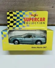 MAISTO Supercar Collection - Silver ASTON MARTIN DB7 Die Cast Model 1:40