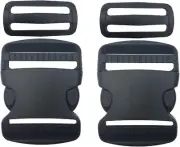 EesTeck 2 Set 2 Inch Flat Dual Adjustable Plastic Quick Side 2"-2 Pack