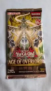 x1 Konami Yu-Gi-Oh Age Of Overlord Trading Card Game Booster Pack