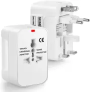 Universal Travel Adapter, International Plug Adaptor Power Converter with AC