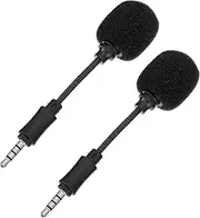 Kisangel Mini Omnidirectional Noise-canceling Microphone Singing Mic for Live Streaming Karaoke Plug Play