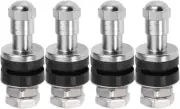 High Pressure 502 Flush Mount Bolt in Metal/Chrome Tire Valve Stems Will Fit in