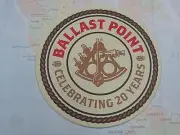 Beer Bar Coaster ~ Ballast Point ~ San Diego, California ~ Celebrating 20 Years