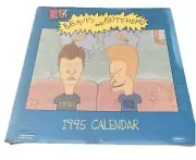 Vintage Sealed 1995 MTV'S BEAVIS and BUTT-HEAD 12 Month Calendar New In Seal