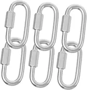 HYTROVE 6Pcs Outdoor Carabiner Clips Durable Spring Snap Hooks for Camping Climbing Accessories Multi Functional Utility for Hiking Trekking and Outdoor Activities