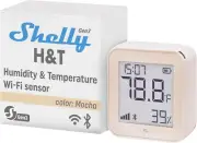H&T Gen 3 Mocha Wi-Fi and Bluetooth Temperature & Humidity Sensor Home Automatio