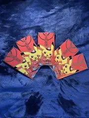 5x Pokémon Chinese Lunar New Year Pikachu Red Envelope Pack Promo Card US Seller