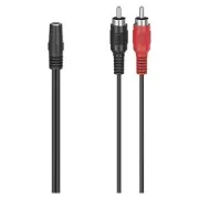 Hama Cable Adapter Jack 3.5 MM F/2 Rca M