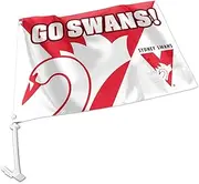 Sydney Swans AFL CAR Flag Includes Pole
