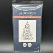 Spellbinders BetterPress Press Plate & Die Holly Tree Christmas BP-062