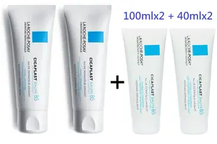 【La Roche-Posay 理膚寶水】理膚寶水 B5+全面修復霜100mlx2+40mlx2(國際航空版)