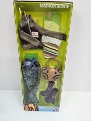 New 2004 Mattel My Scene Barbie Fashion Scene Outfit Jacket Camo Pants Purse +