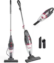 [Beldray] BEL0770N-GRY 2-in-1 Upright Stick Vacuum Cleaner – Corded Handheld Vac for Pet Hair, Lightweight Car Vacuum, Stairs/Upholstery, Bagless 1L Dust Tank, HEPA Filter, Crevice & Brush Tools, 600W