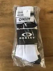 Oakley Sunglasses Men’s B1B Icon Blackout 2 Pack Socks New Free Shipping To USA