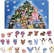 Christmas Advent Calendar 2024, Cute Cartoon Countdown Calendar, 24 Day Christmas Countdown Calendar, Christmas Holiday Decor (2-B)