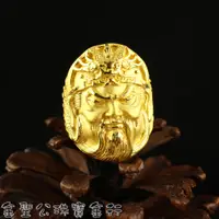 在飛比找蝦皮購物優惠-金聖公珠寶金行 ~ ㊣9999黃金戒指關公造型 關公戒 go