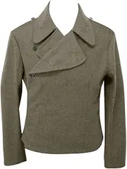 [militaryharbor] WW2 WWII Elite Assault Gunner Brown Wool wrap Jacket