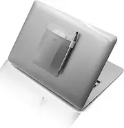 Tzylomirx Mouse Pouch, Stick On Mouse Pouch - Universal Compatible for Laptop and Computer Accessories, Portable Travel Storage, External Hard Drive, USB Cable and Pen (Grey)