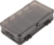 BESPORTBLE 1Pc Double Side Fishing Box Capacity Lure Bait Storage Container for Outdoor Fishing Removable Dividers for Convenient Organization Fall and Wear Resistant Design