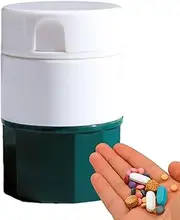 Pill Cutter - Medicine Storage Case, Home Medication Tool | Tablet Splitter And Grinder System, Includes Medicine Storage, Drinking Cup And Pulverizer For Easy Medication Management