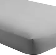 Sasma Home - 100% Jersey Cotton Extra Deep Fitted Sheets - Easy Care - Hypoallergenic - Natural Cotton Fitted Sheet - 40cm / 16 Inch Extra Deep Fitted Sheet (Gray, King)