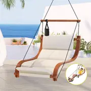 Gardeon Hammock Chair Wooden Hanging Indoor Outdoor Lounge Patio