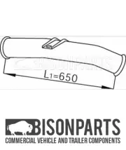 "SCANIA 4 SERIES EXHAUST INTERMEDIATE DOWN PIPE 68256, 1364358, BP103-424