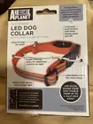 Animal Planet, Adjustable LED Dog Collar, Flash & Glow Size Small up To 15 lbs