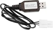 2S Life 6.4V 600mA USB to EL4.5-3P Plug Batteries Charging Wire for Most Model Remote Control Cars Trucks Speedboats