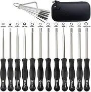 12 PCS Carburetor Adjustment Tool Carb Adjusting Kit with ZT-1 500-13 Metering Lever Tool for 2-Cycle Small Engine Poulan Husqvarna STIHL Echo Trimmer Weedeater Chainsaw