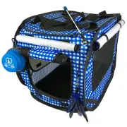 Medium (24"x16"x15") Collapsible/Portable Cat Cage/Condo Plus Bonus Cat Feath...