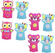 ERINGOGO 8 Sets Adorable DIY Puppet for Animal Shaped Hand Puppets Pre Cut Design for Easy Crafting Enhance Creativity and Imagination Boys