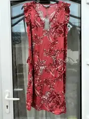 Debenhams Principles Light Pink Leopard Print Shift Dress Size 10 BNWT