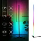 DC5V BT Connected 72 LEDs Corner Floor Lamp RGB Standing Light With GE New
