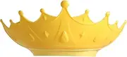 Shower Cap,Baby Crown Bath Head Visor,Hair Washing Shampoo Shield for Eyes Ears and Face Adjustable Baby Bath Visor Silicone Water Guard Hats for Toddlers (Yellow)