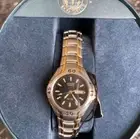 Citizen Eco-Drive two tone black dial stainless steel womens watch