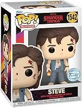 Funko Pop! Stranger Things Steve (Battle Damage) US Exclusive Vinyl Figure, 4.15-Inch Size