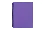 Marbig Refillable Display Book 20 Pocket Purple Purple 2007019