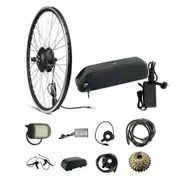 TDR 36V 350W Electric Bike Conversion Kit for 28" 29" 700C Rear Hub Motor with 10Ah Lithium Battery and Charger for Pedal Assist and Throttle Modes